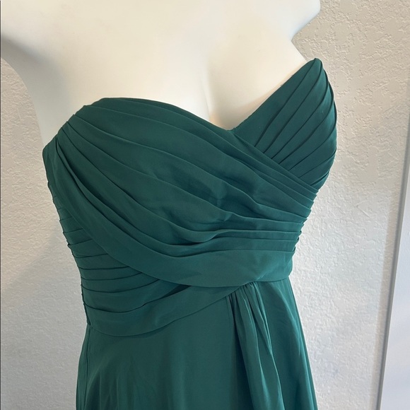 Allure Bridals Strapless Emerald Gown #1221 - Picture 2 of 9